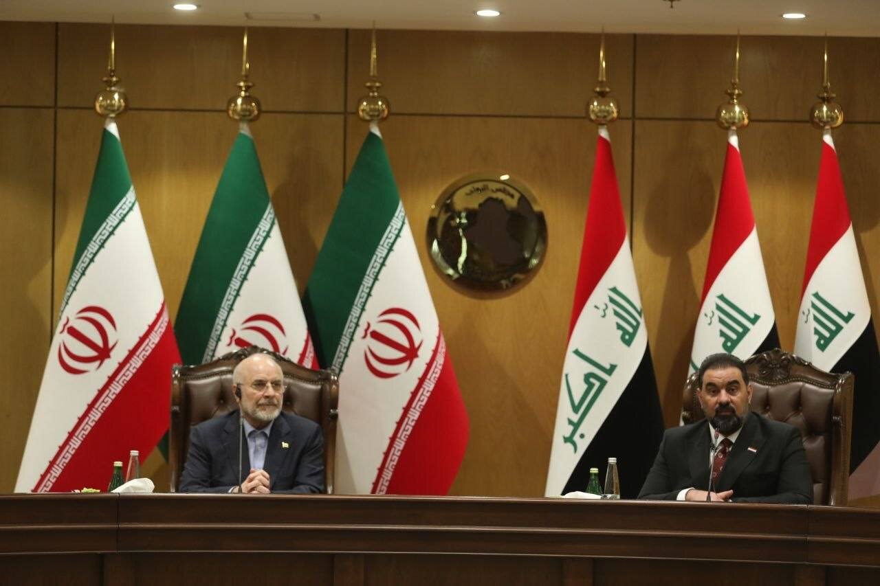 دیدار دکتر قالیباف و هیأت پارلمانی ایران با رئیس و نمایندگان مجلس عراق