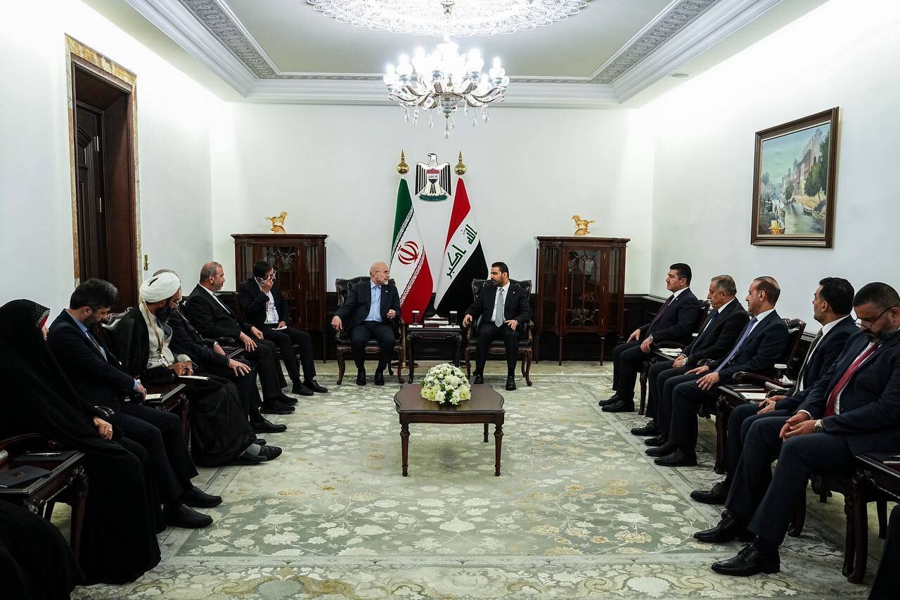 دیدار دکتر قالیباف و هیأت پارلمانی ایران با نخست وزیر عراق