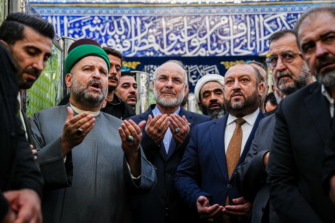 تشرف دکتر قالیباف به حرم حضرت اباالفضل(ع) و دیدار با تولیت عتبه عباسی
