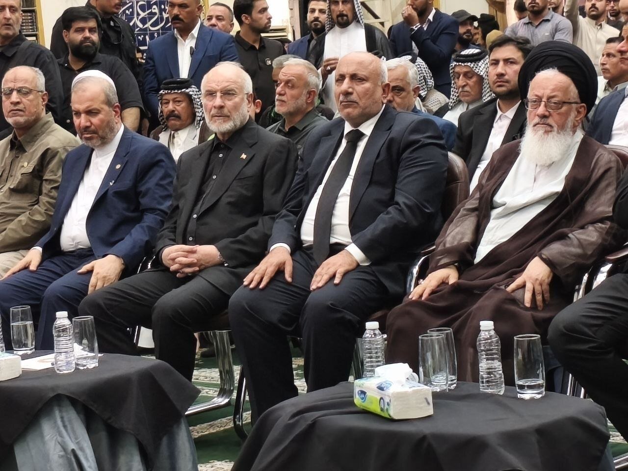 آغاز مراسم اربعین تدفین پیکر رهبر شهید در کربلا با حضور دکتر قالیباف