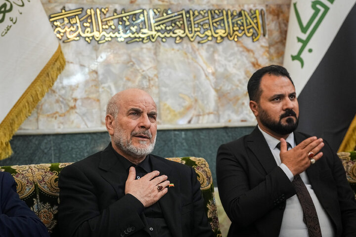 زیارت حرم امام حسین(ع) توسط دکتر قالیباف - کربلای معلی