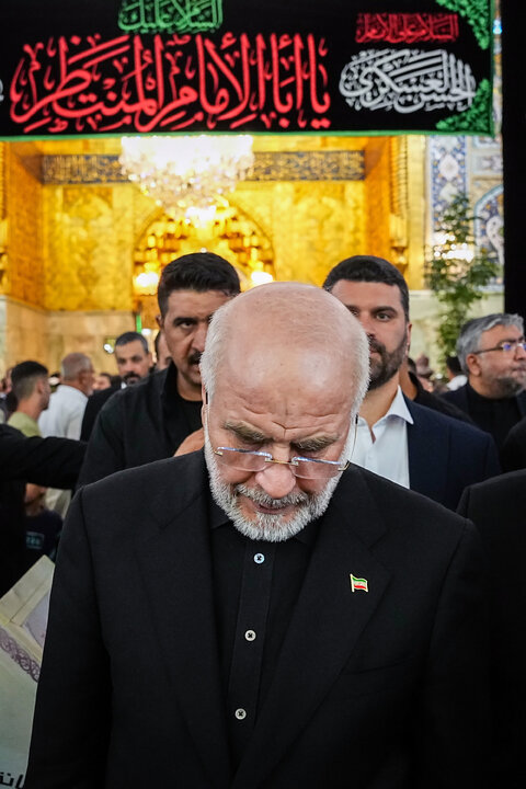 زیارت حرم امام حسین(ع) توسط دکتر قالیباف - کربلای معلی
