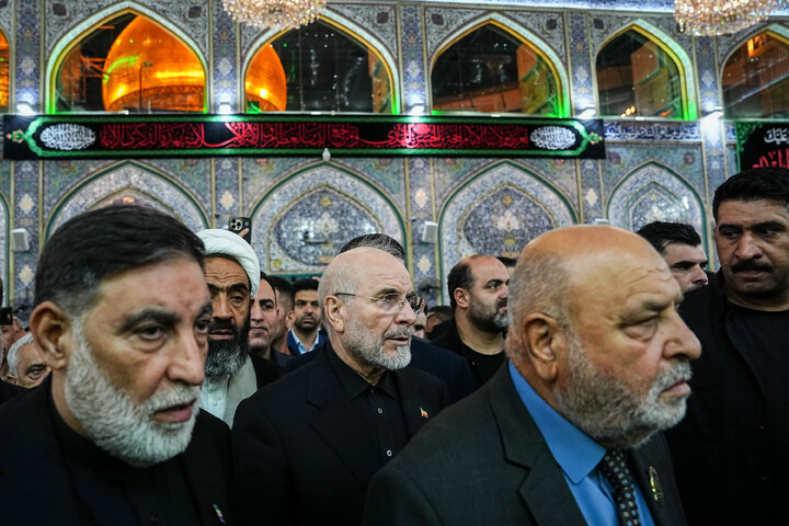 زیارت حرم امام حسین(ع) توسط دکتر قالیباف - کربلای معلی