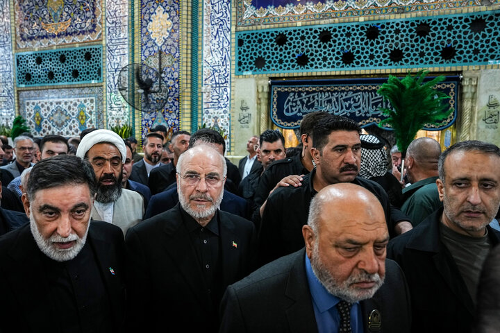 زیارت حرم امام حسین(ع) توسط دکتر قالیباف - کربلای معلی