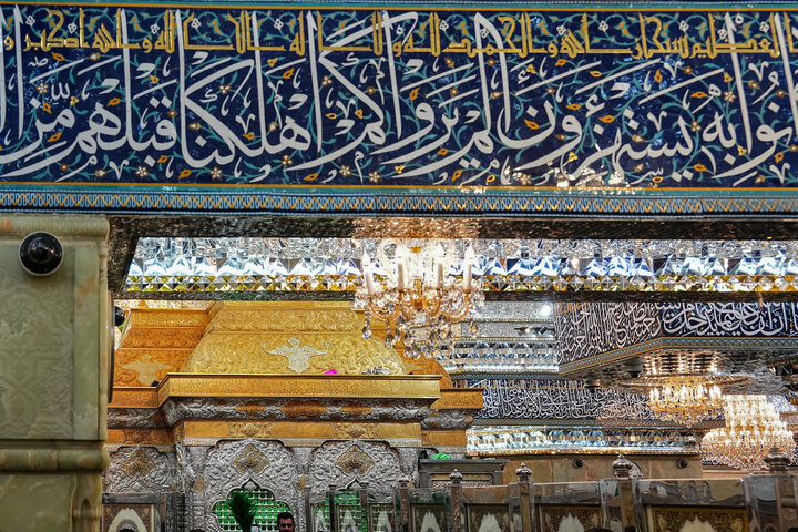 زیارت حرم امام حسین(ع) توسط دکتر قالیباف - کربلای معلی