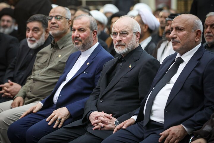 مراسم چهلمین روز تدفین رهبر شهید انقلاب با حضور دکتر قالیباف