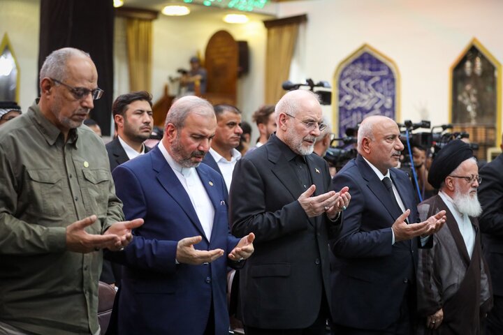 مراسم چهلمین روز تدفین رهبر شهید انقلاب با حضور دکتر قالیباف