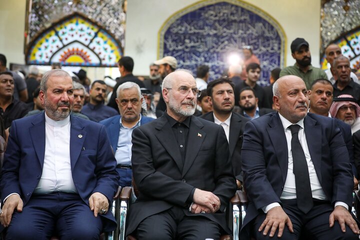 مراسم چهلمین روز تدفین رهبر شهید انقلاب با حضور دکتر قالیباف