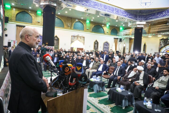 مراسم چهلمین روز تدفین رهبر شهید انقلاب با حضور دکتر قالیباف