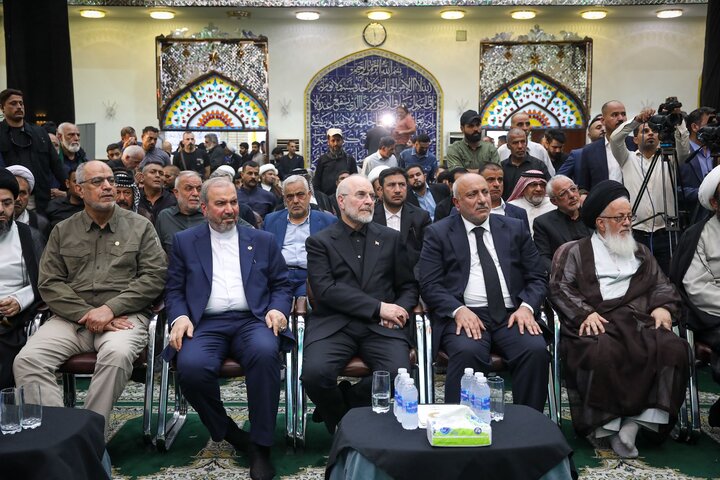 مراسم چهلمین روز تدفین رهبر شهید انقلاب با حضور دکتر قالیباف