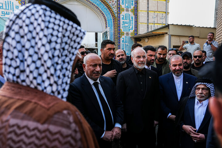 مراسم چهلمین روز تدفین آقای شهید ایران با حضور دکتر قالیباف - کربلا