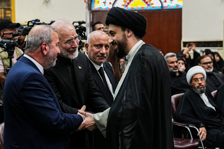 مراسم چهلمین روز تدفین آقای شهید ایران با حضور دکتر قالیباف - کربلا