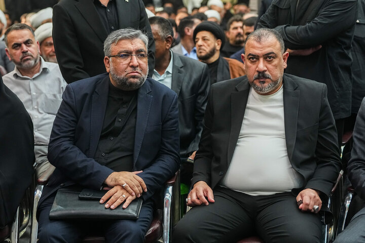 مراسم چهلمین روز تدفین آقای شهید ایران با حضور دکتر قالیباف - کربلا