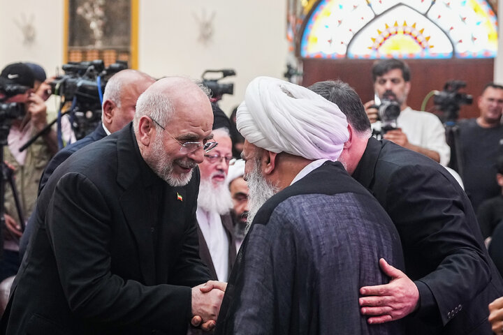 مراسم چهلمین روز تدفین آقای شهید ایران با حضور دکتر قالیباف - کربلا