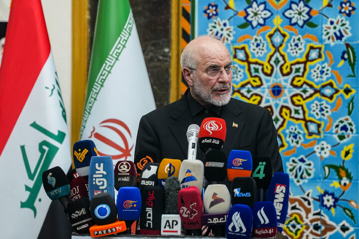 مراسم چهلمین روز تدفین آقای شهید ایران با حضور دکتر قالیباف - کربلا