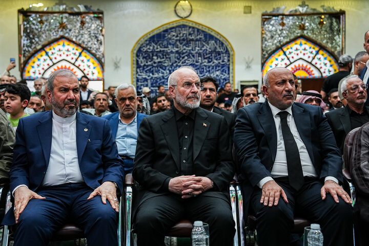 مراسم چهلمین روز تدفین آقای شهید ایران با حضور دکتر قالیباف - کربلا