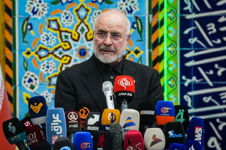 مراسم چهلمین روز تدفین آقای شهید ایران با حضور دکتر قالیباف - کربلا