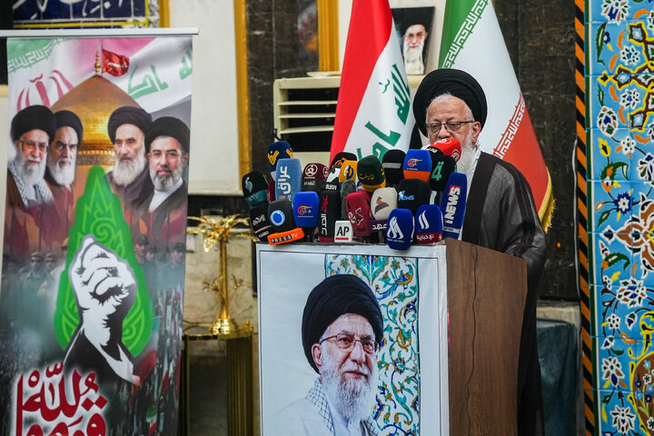 مراسم چهلمین روز تدفین آقای شهید ایران با حضور دکتر قالیباف - کربلا