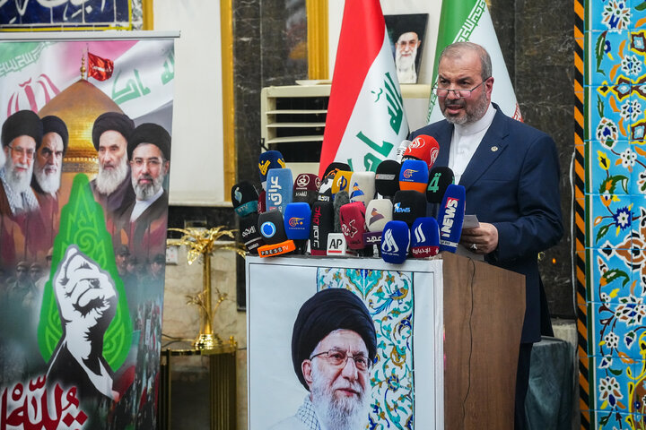 مراسم چهلمین روز تدفین آقای شهید ایران با حضور دکتر قالیباف - کربلا