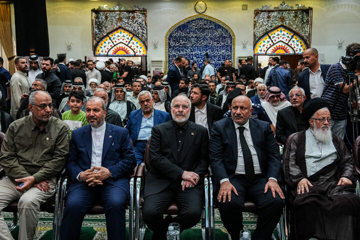 مراسم چهلمین روز تدفین آقای شهید ایران با حضور دکتر قالیباف - کربلا