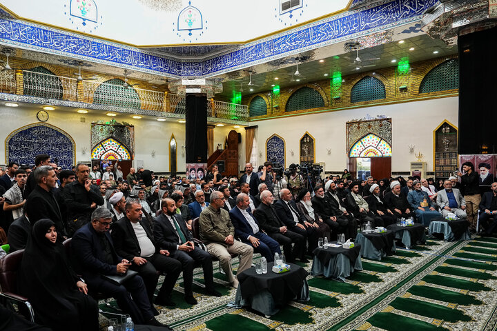 مراسم چهلمین روز تدفین آقای شهید ایران با حضور دکتر قالیباف - کربلا