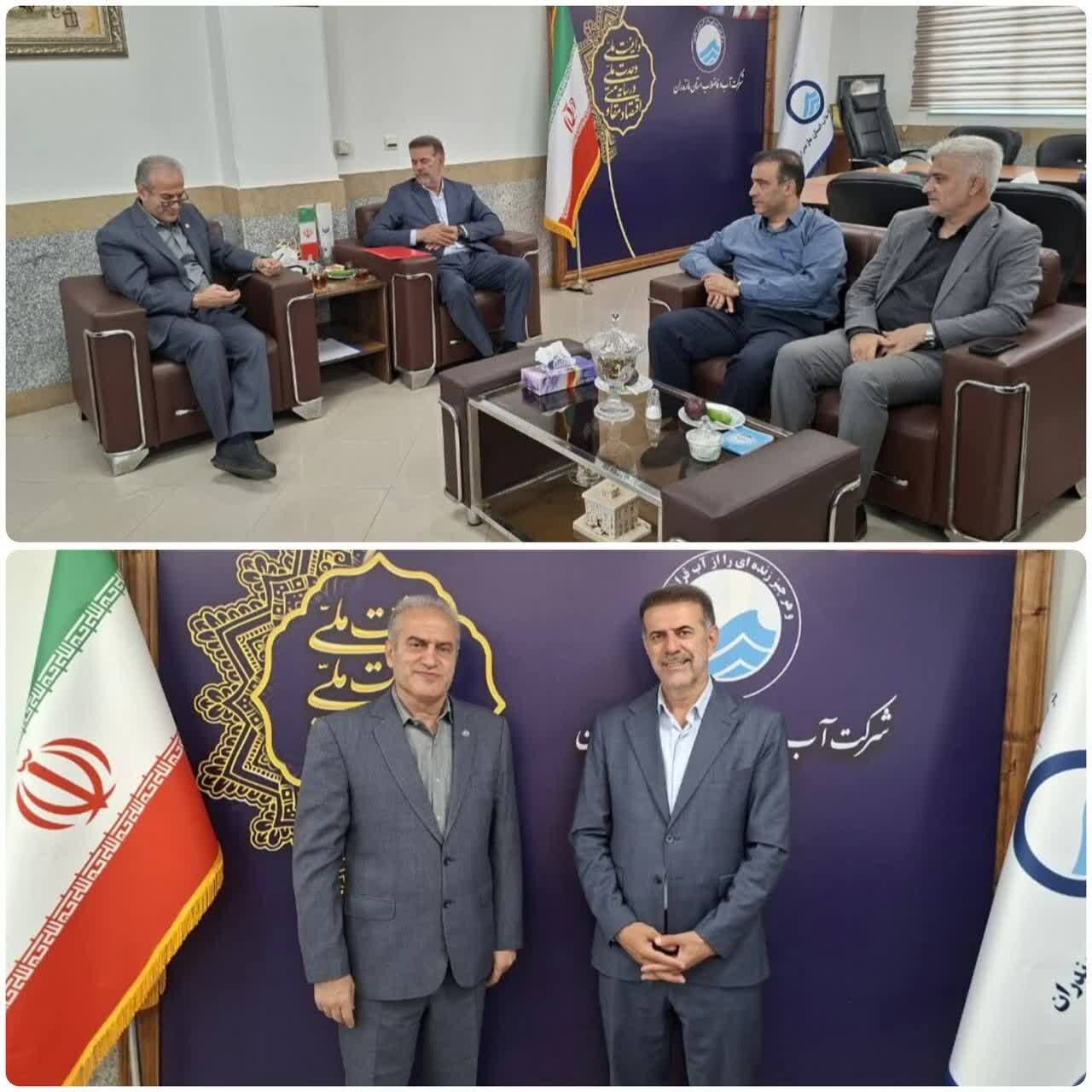 نشست پولادی با مدیرعامل شرکت آب و فاضلاب مازندران