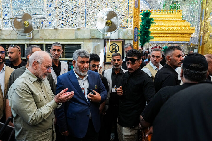 تشرّف دکتر قالیباف به زیارت حرم حضرت علی(ع) در نجف اشرف