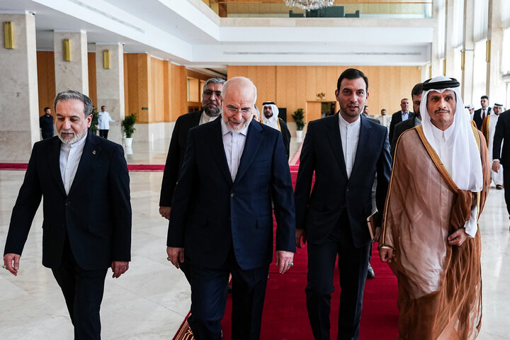 دیدار نخست وزیر قطر با دکتر قالیباف