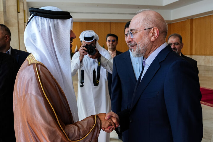 دیدار نخست وزیر قطر با دکتر قالیباف