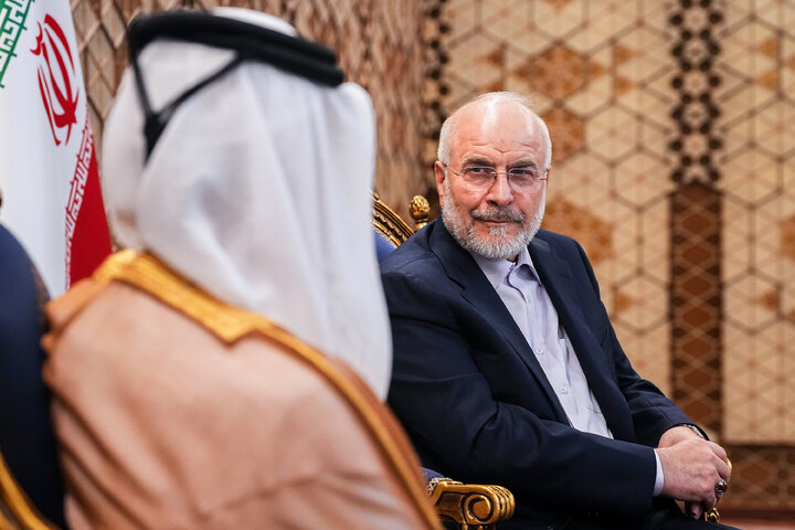 دیدار نخست وزیر قطر با دکتر قالیباف
