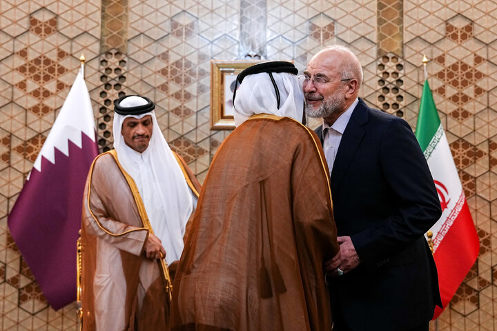 دیدار نخست وزیر قطر با دکتر قالیباف