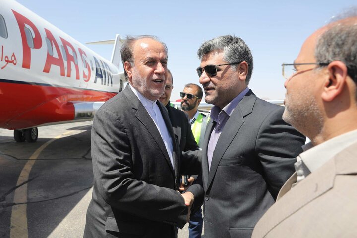 استقبال از نایب رئیس مجلس در بدو ورود به استان خراسان جنوبی