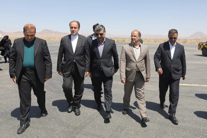 استقبال از نایب رئیس مجلس در بدو ورود به استان خراسان جنوبی