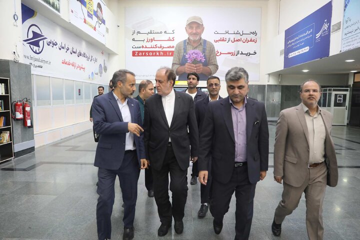 استقبال از نایب رئیس مجلس در بدو ورود به استان خراسان جنوبی