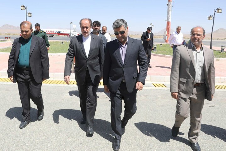 استقبال از نایب رئیس مجلس در بدو ورود به استان خراسان جنوبی