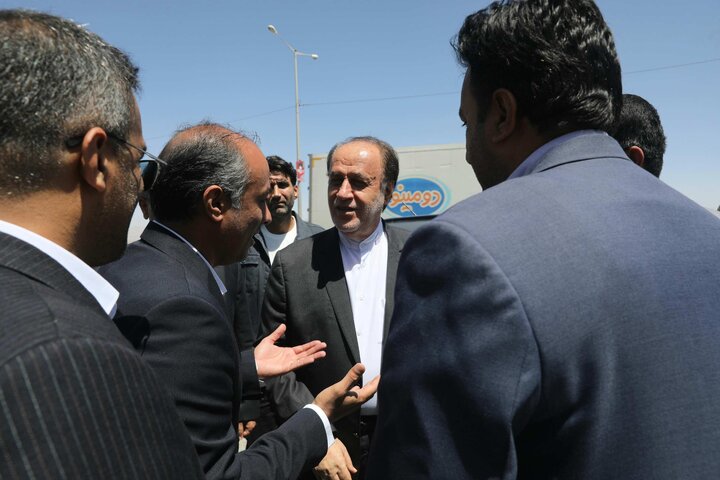 استقبال فرماندار و امام جمعه شهرستان سربیشه از نایب رئیس مجلس در سفر به استان خراسان جنوبی