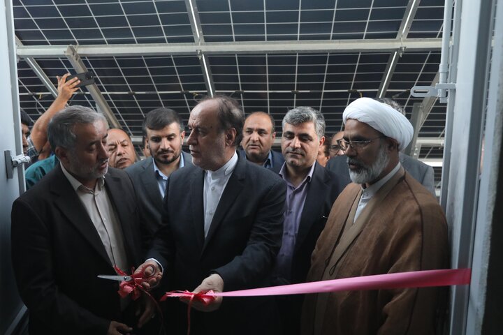 افتتاح نیروگاه خورشیدی نهبندان با حضور نایب رئیس مجلس