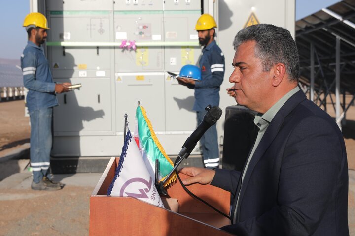 افتتاح نیروگاه خورشیدی ۳ مگاواتی نهبندان با حضور نایب رئیس مجلس