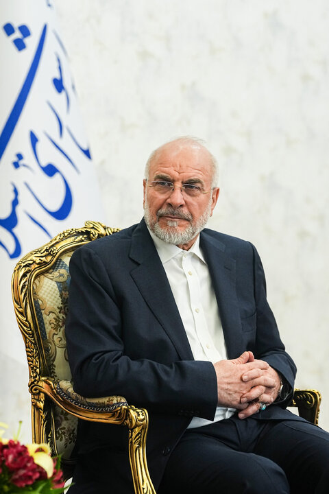 دیدار مسئول ارتباطات اسلامی جنبش حماس با دکتر قالیباف