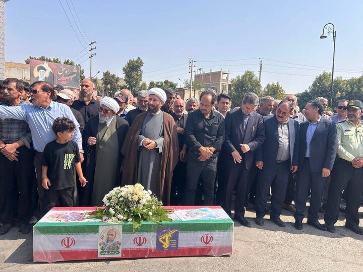 حضور شهریاری در آیین تشییع شهید نورانی در آشخانه