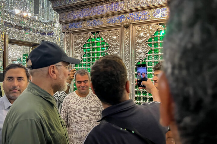 حضور دکتر قالیباف رئیس مجلس در حرم مطهر حضرت عبدالعظیم حسنی(ع)