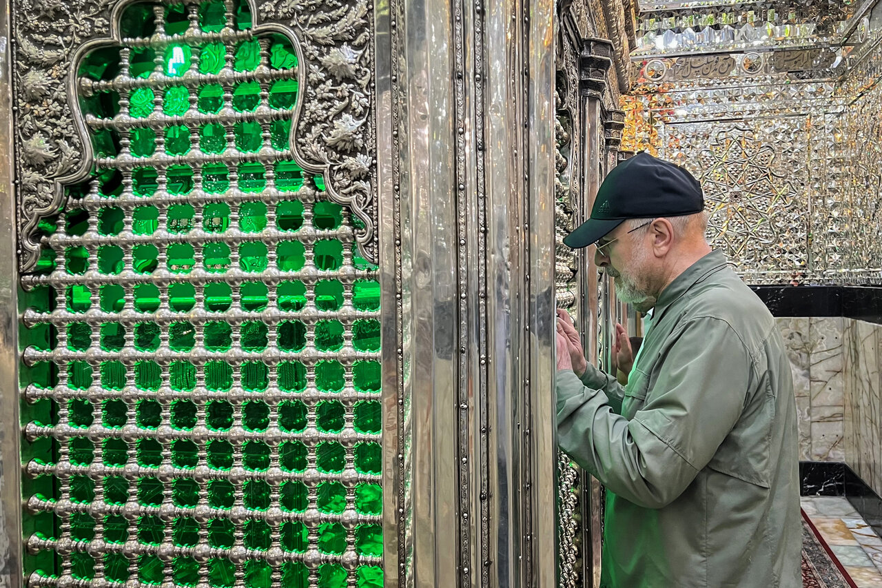 حضور رئیس مجلس در حرم حضرت عبدالعظیم حسنی(ع) 