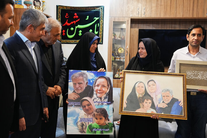 دیدار نماینگان مجلس با خانواده شهید منصور عسگری