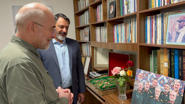 دیدار دکتر قالیباف رئیس مجلس با خانواده شهید مجید خادمی
