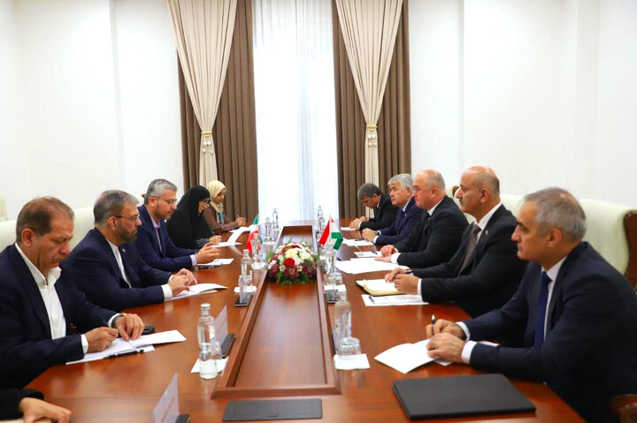 دیدار هیئت پارلمانی ایران با رئیس مجلس تاجیکستان