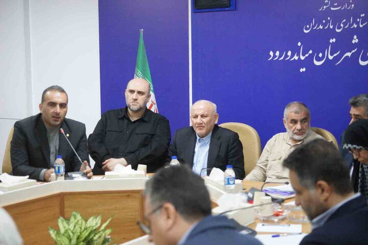 نشست جمع بندی سفر نظارتی نیکزاد نایب رئیس مجلس شورای اسلامی از شهرستان میاندورود