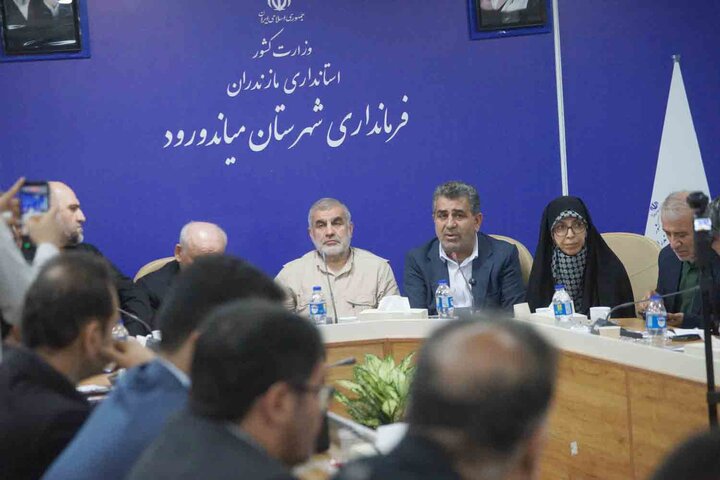 نشست جمع بندی سفر نظارتی نیکزاد نایب رئیس مجلس شورای اسلامی از شهرستان میاندورود