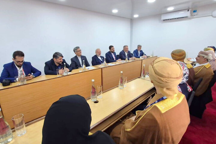 دیدار هیئت پارلمانی ایران و رئیس مجلس عمان