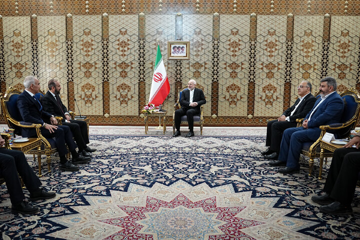 دیدار آرارات میرزویان وزیر امور خارجه ارمنستان با دکتر قالیباف