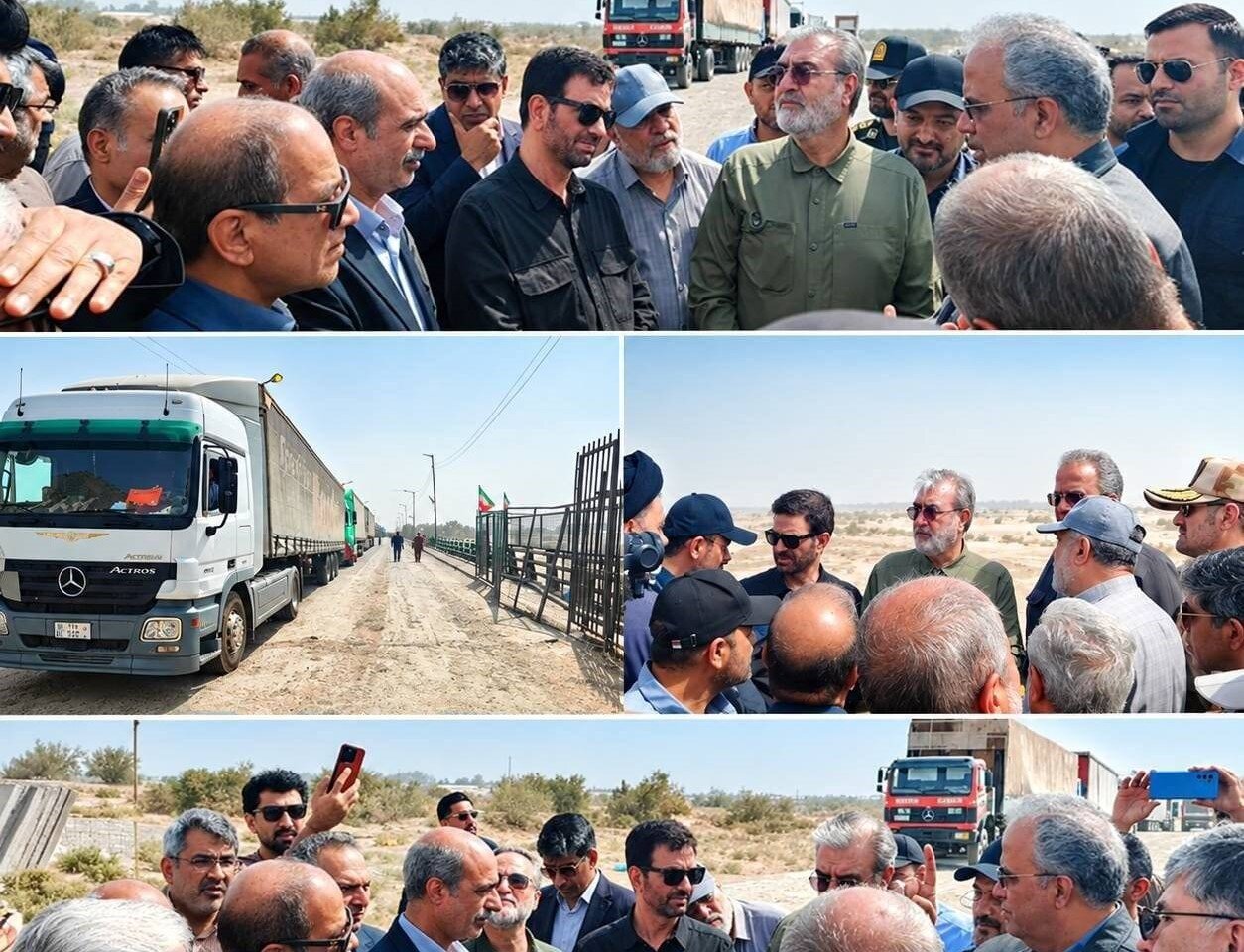 بازدید مالکی و اعضای کمیسیون امنیت ملی مجلس از پایانه مرزی میلک و دیوار مرزی سیستان و بلوچستان